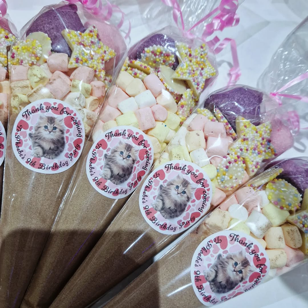 Phoebe’s 9th Birthday Kitten Sweet Cones - Image 5